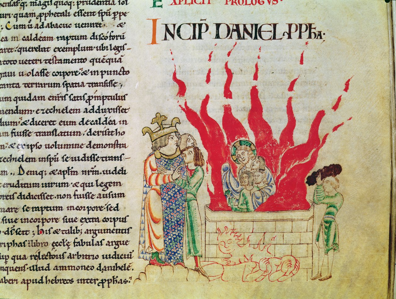 Die Kinder im Ofen, aus der Bibel von Etienne Harding von French School