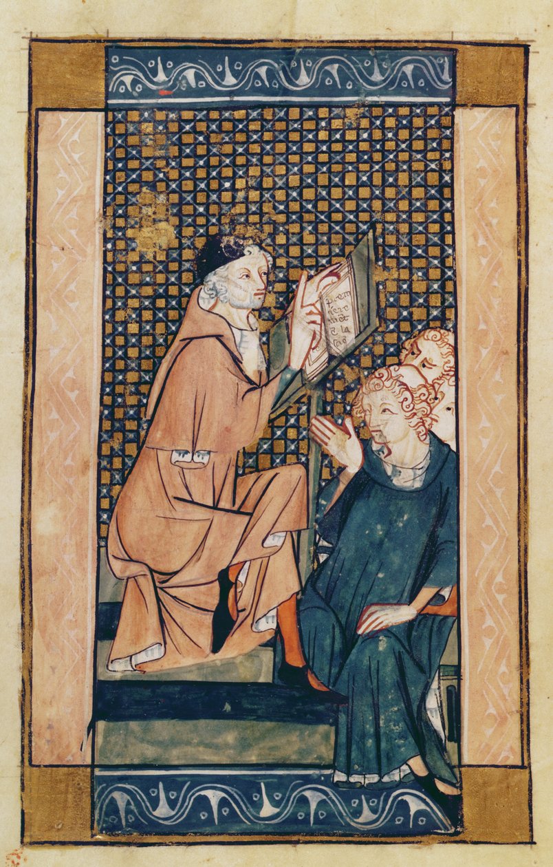 Henri de Mondeville lehrt, aus La Chirurgie de Maitre Henri de Mondeville von French School