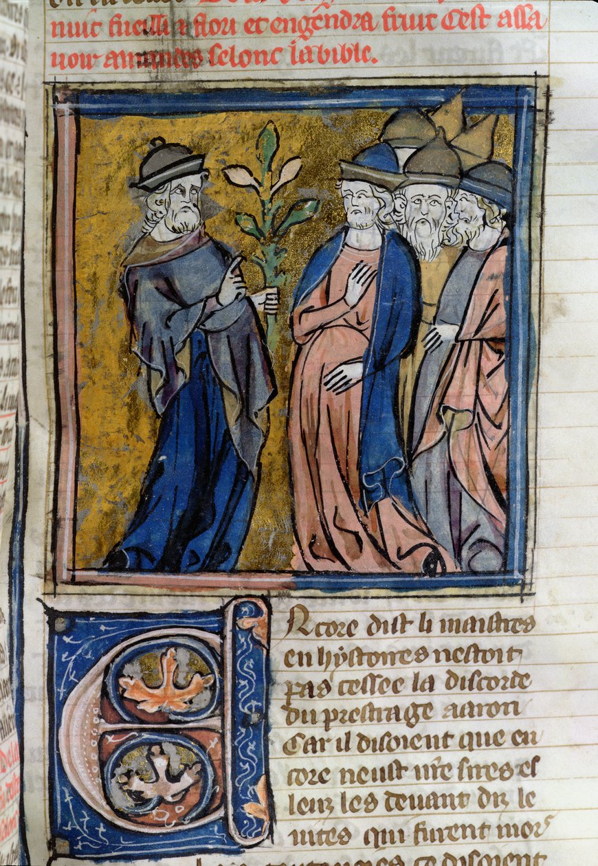 Ms 22 Darstellung von Juden mit spitzen Hüten von French School