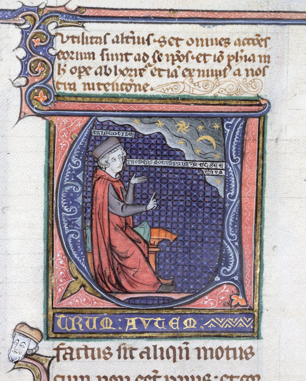 Ms 3469 Illumination aus der Physik von Aristoteles (384-322 v. Chr.) von French School