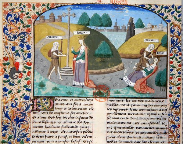 Ms 3878 Armut und Reichtum, Illustration aus 