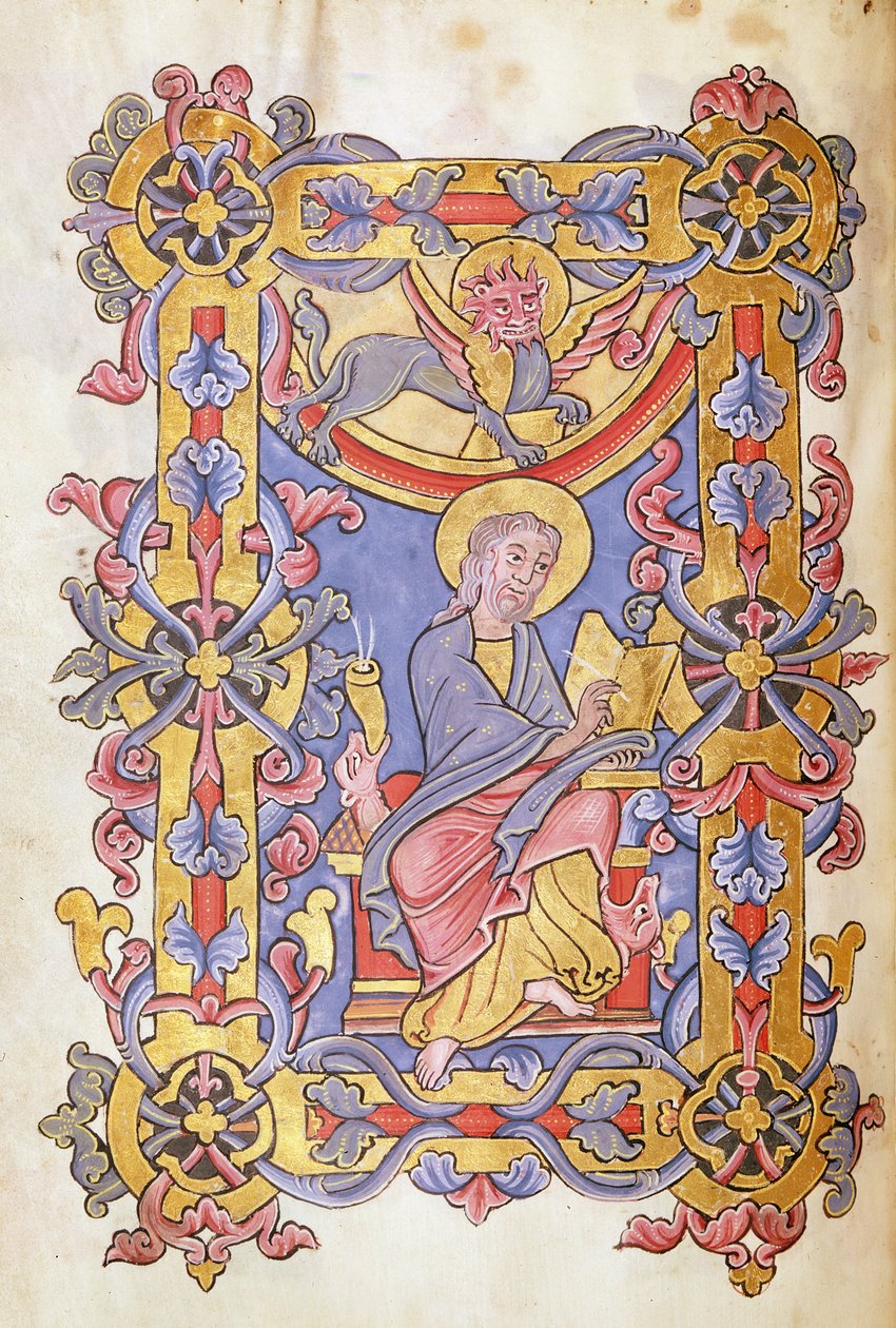Ms 479 fol.53 St. Markus, aus Les Evangiles de l