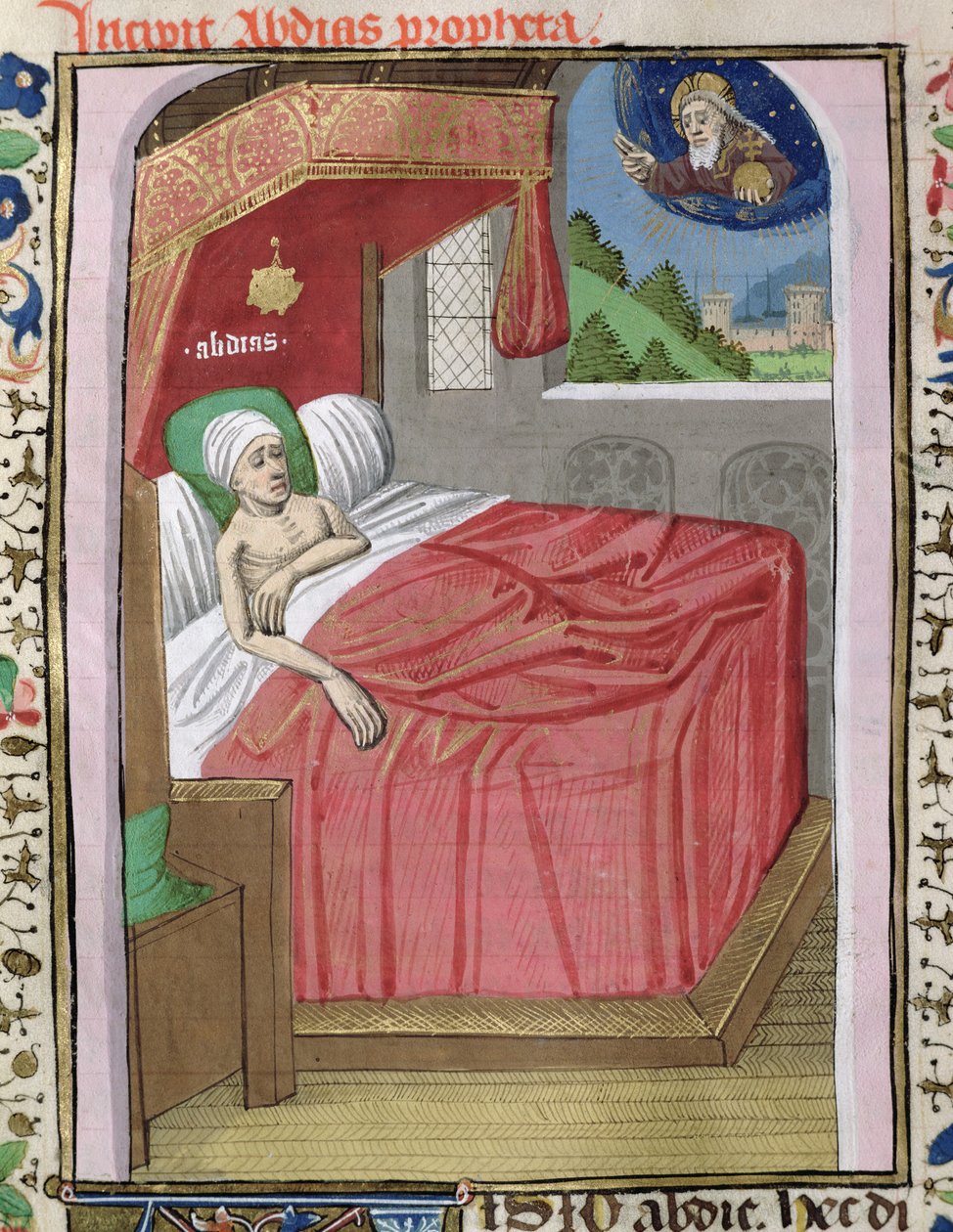 Die Vision des Obadja, aus der Bibel von Jean XXII von French School