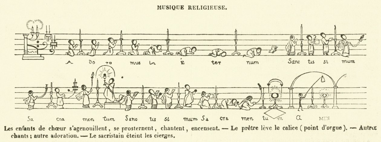 Religiöse Musik von French School