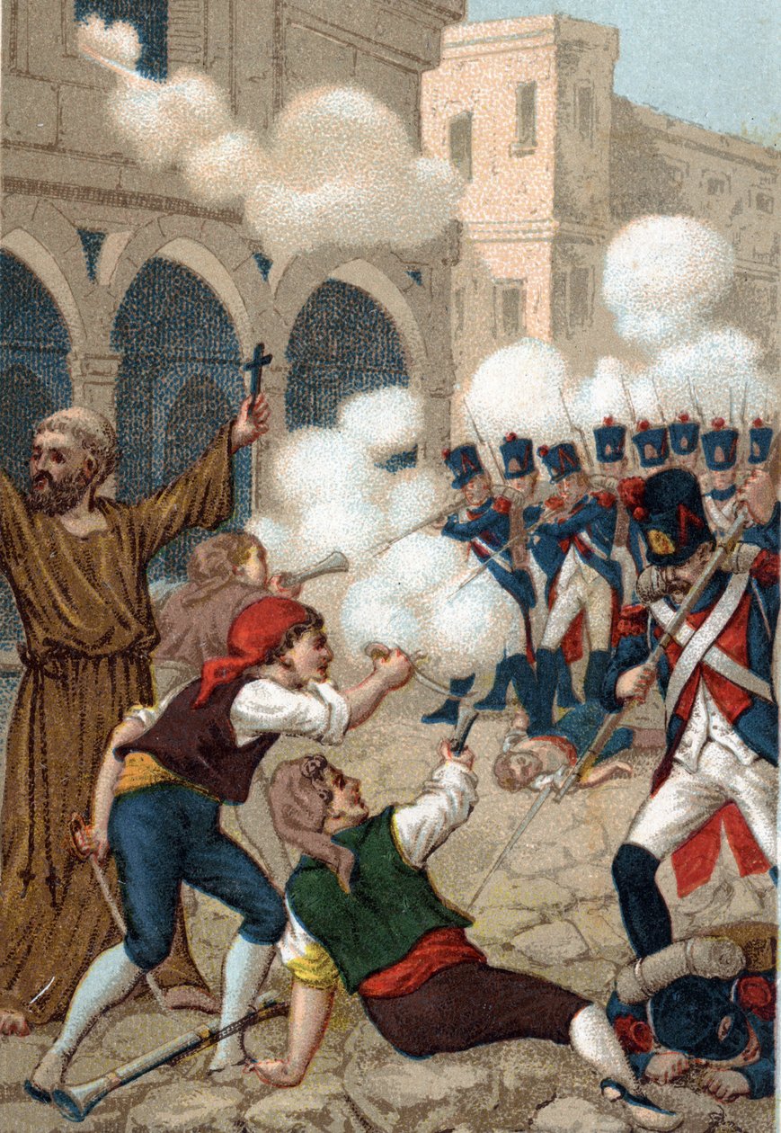 Napoleonische Kriege: Die Belagerung von Zaragoza (15. Juni - 14. August) von French School