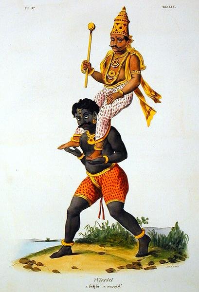 Nirriti, graviert von C. de Motte (1785-1836) von French School