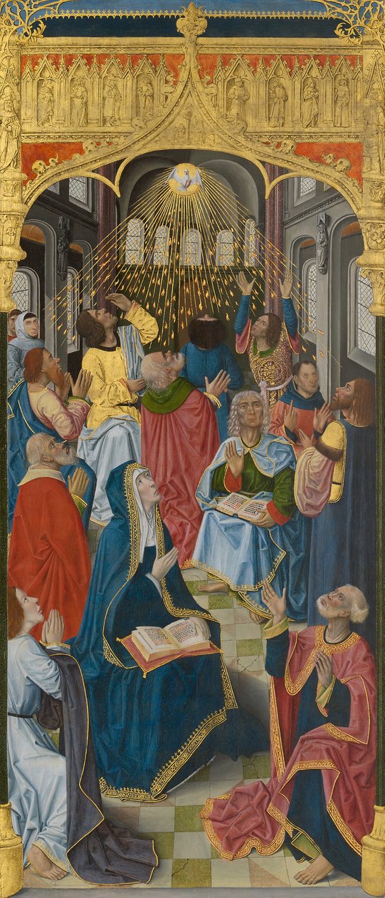 Tafeln vom Hochaltar der Kartause Saint-Honoré, Thuison-les-Abbeville: Pfingsten von French School