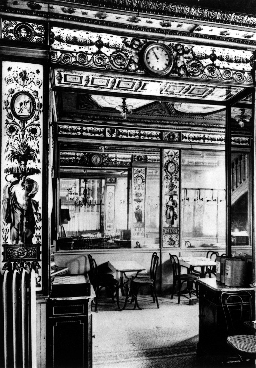 Paris, im Inneren des Cafés, das Grand Véfour von French School