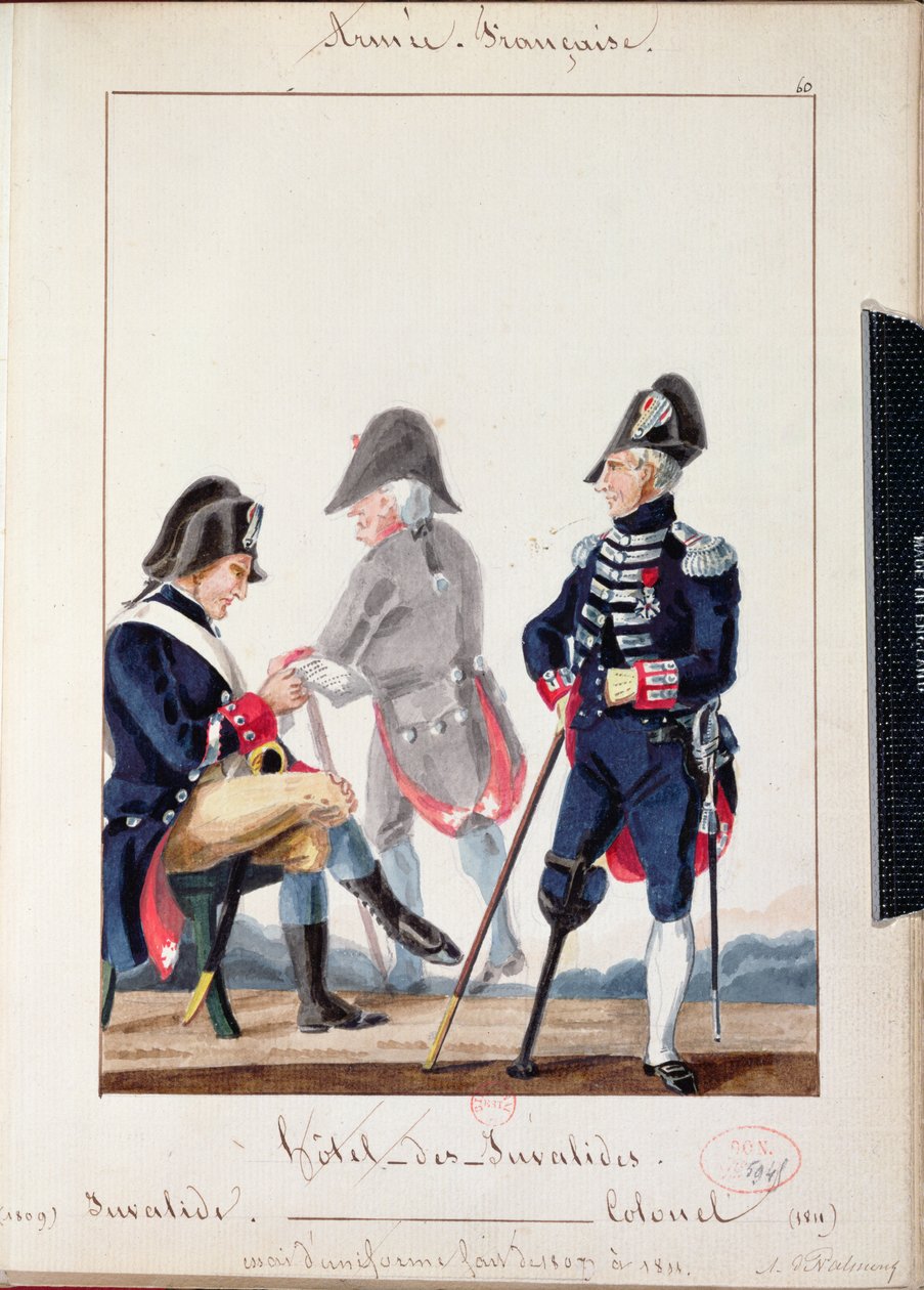 Patienten im Hotel des Invalides, 1809-11 von French School