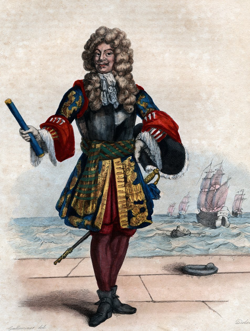 Porträt von Abraham Duquesne (1610-1688), französischer Marquis und Marineoffizier von French School