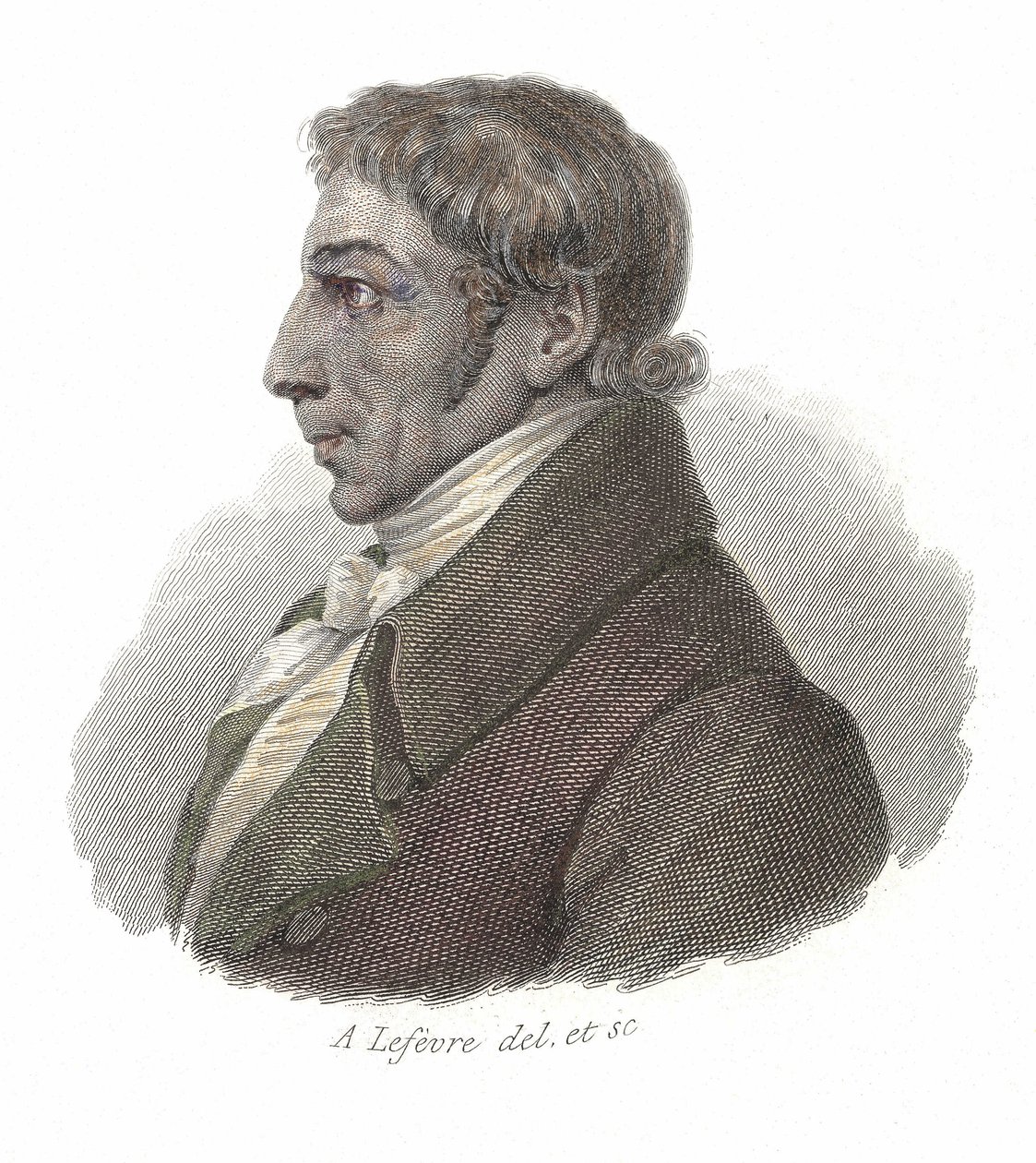 Porträt von Albrecht Daniel Thaer (1752-1828), deutscher Arzt und Agronom. In „Portraits of Useful Men“ von French School