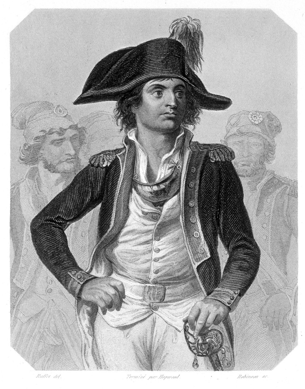 Porträt von Antoine Joseph Santerre, französischer Politiker. In „L