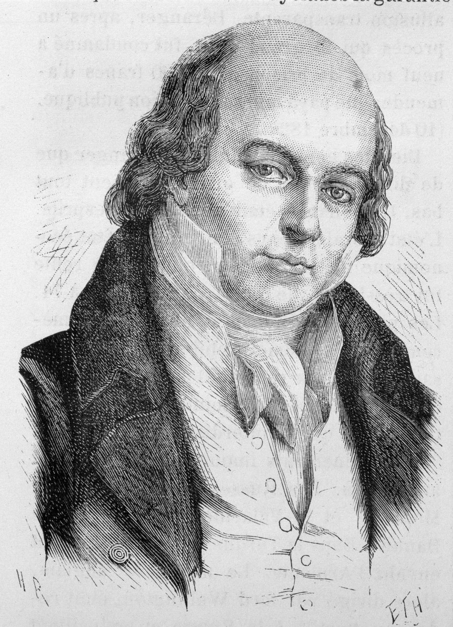 Porträt von Béranger, französischer Dichter und Liedermacher (1780 - 1857) - in „L