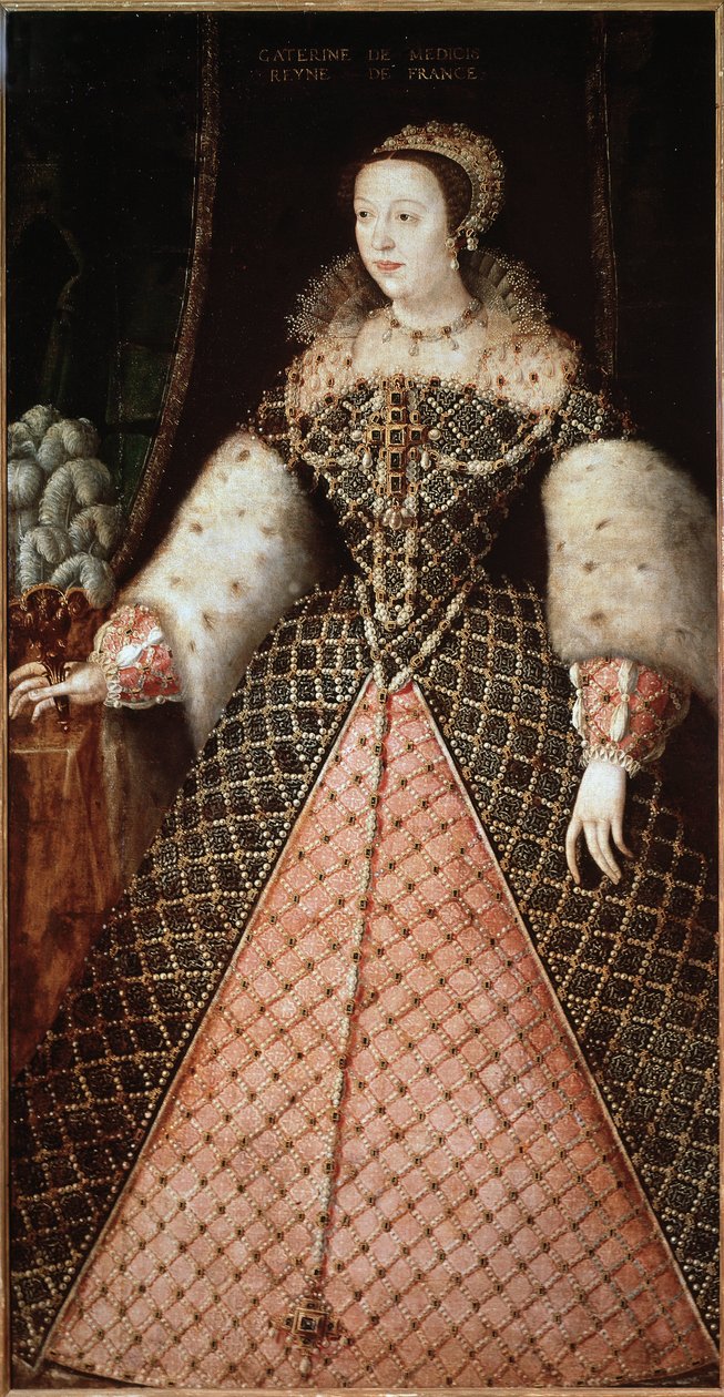 Porträt von Catherine de Medici von French School