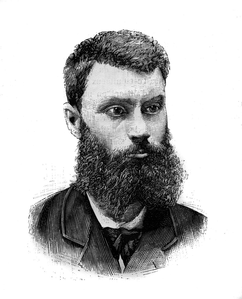 Porträt von Charles Camille Pelletan (1846-1915), französischer Politiker, Journalist und Schriftsteller. Gravur in „Le Monde Illustré“, 2. Januar von French School