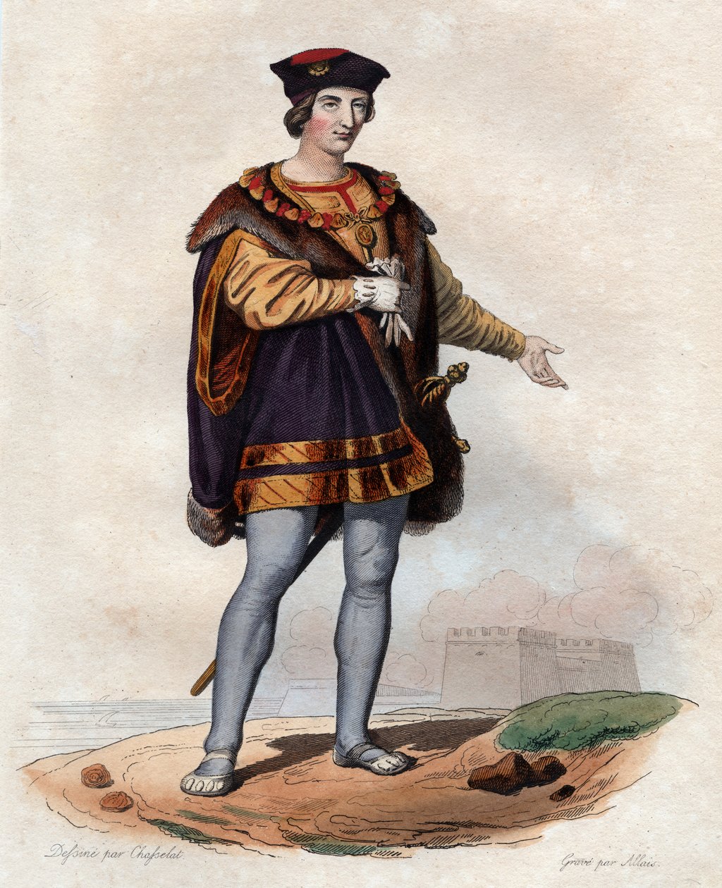 Porträt von Karl VIII. von Frankreich (1470-1498), König von Frankreich von French School