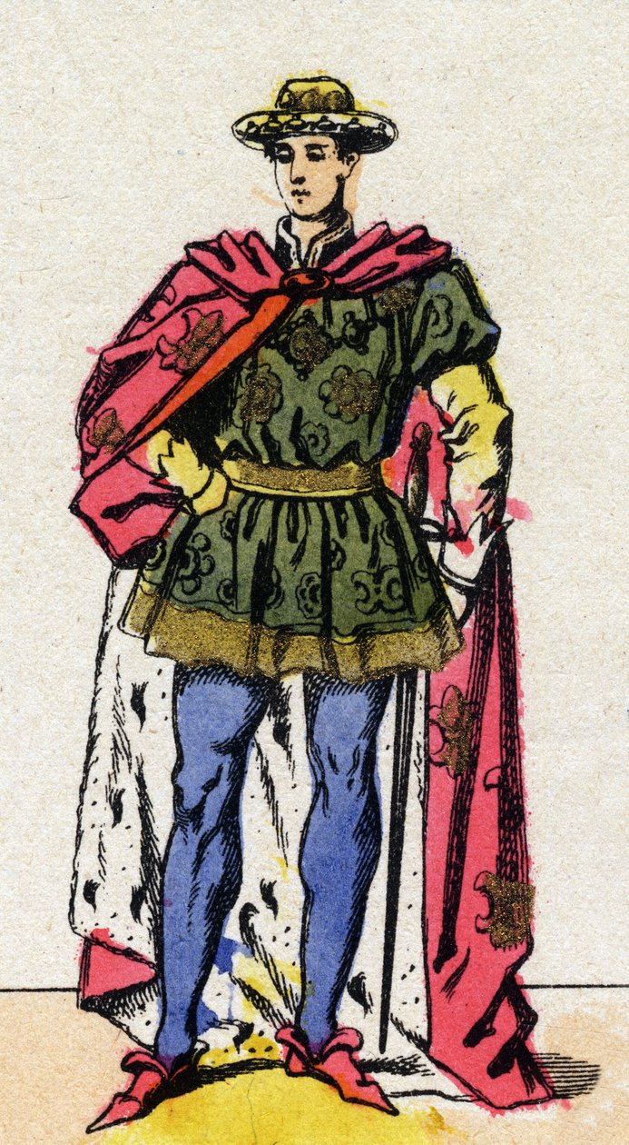 Porträt von Karl VII (1403-1461), König von Frankreich von French School