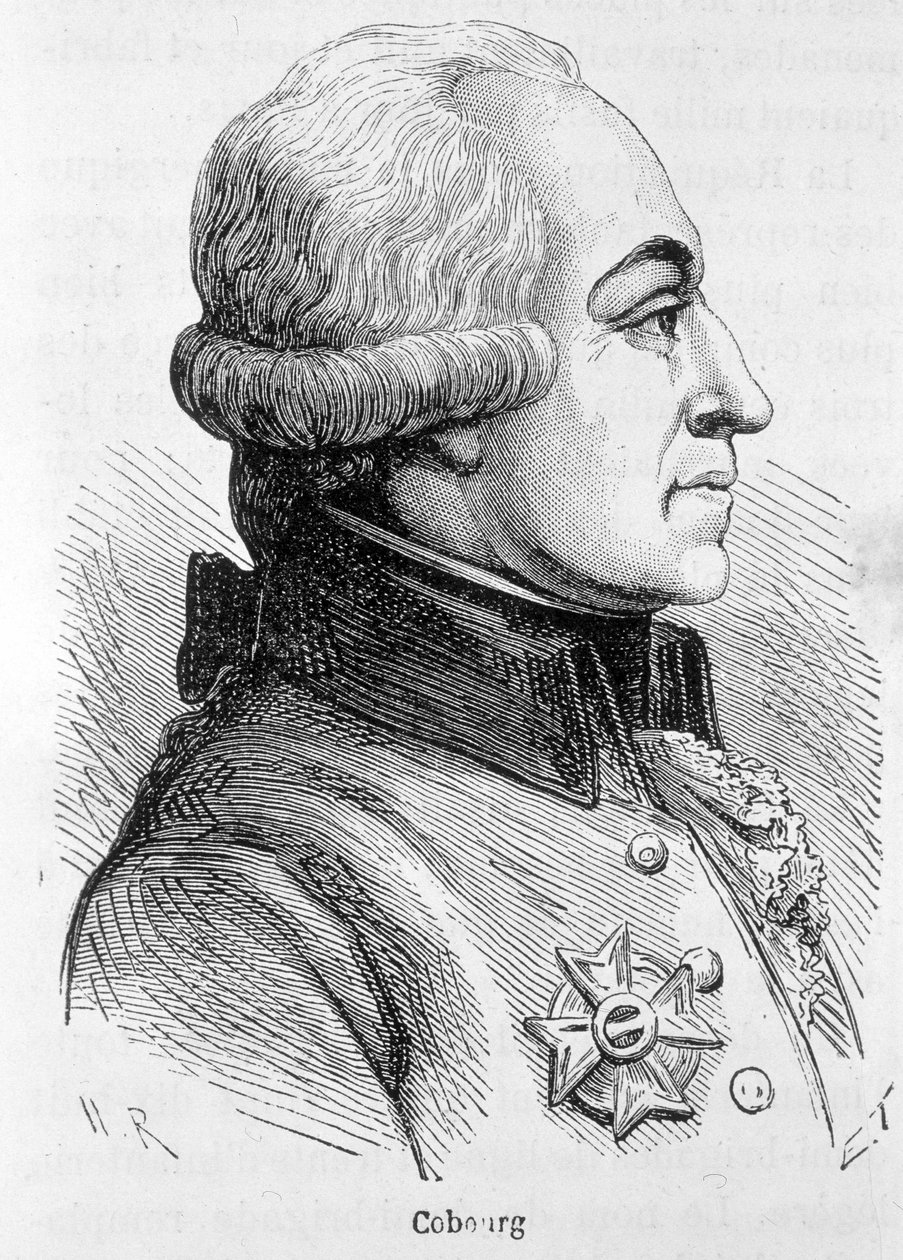 Porträt von Cobourg, General der österreichischen Armee - in „L