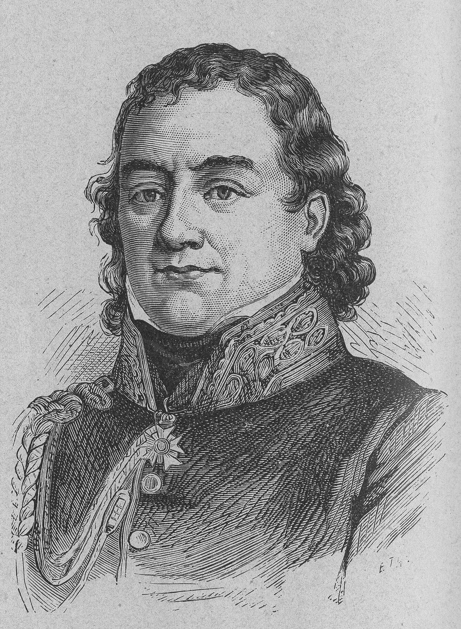 Porträt von Dominique Jean, Baron Larrey (1766 - 1842), französischer Militärchirurg - in „Album der Wissenschaft; berühmte Wissenschaftler; Große Entdeckungen“ 1896 von French School