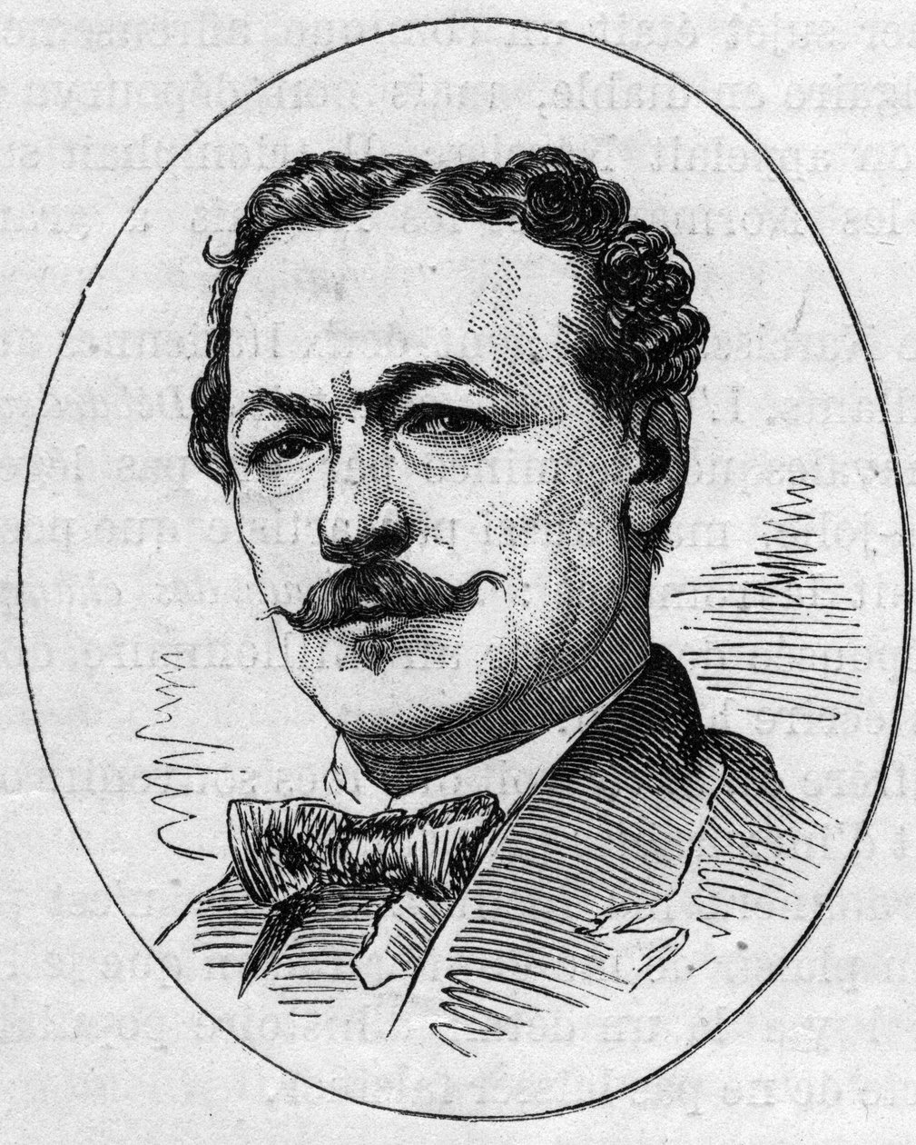 Porträt von Edouard Louis Dubufe (1820-1883), französischer Maler. Gravur in „Le Monde Illustré“ Nr. 890 vom 2. Mai 1874. von French School