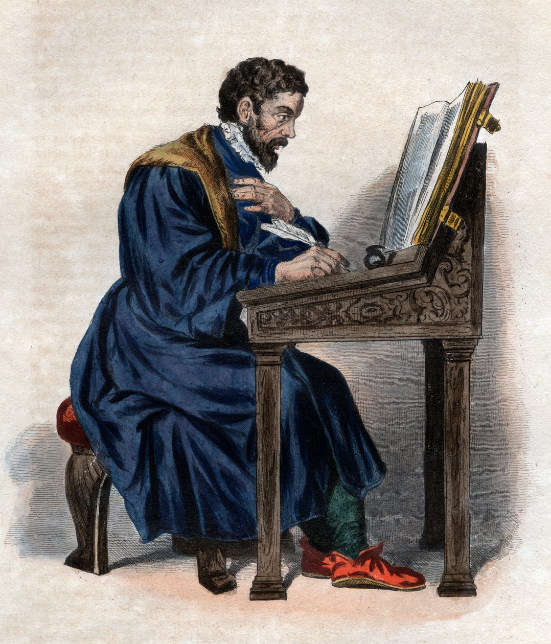 Porträt von Étienne Jodelle (1532-1573), französischer Dramatiker und Dichter von French School