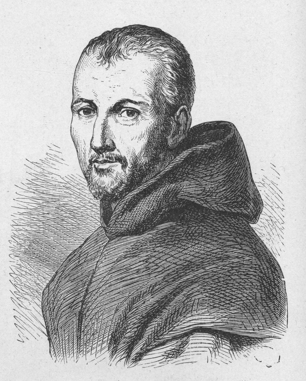 Porträt von Pater Mersenne (1588 - 1648) - in „Album der Wissenschaft; berühmte Gelehrte; Große Entdeckungen“ 1896 von French School