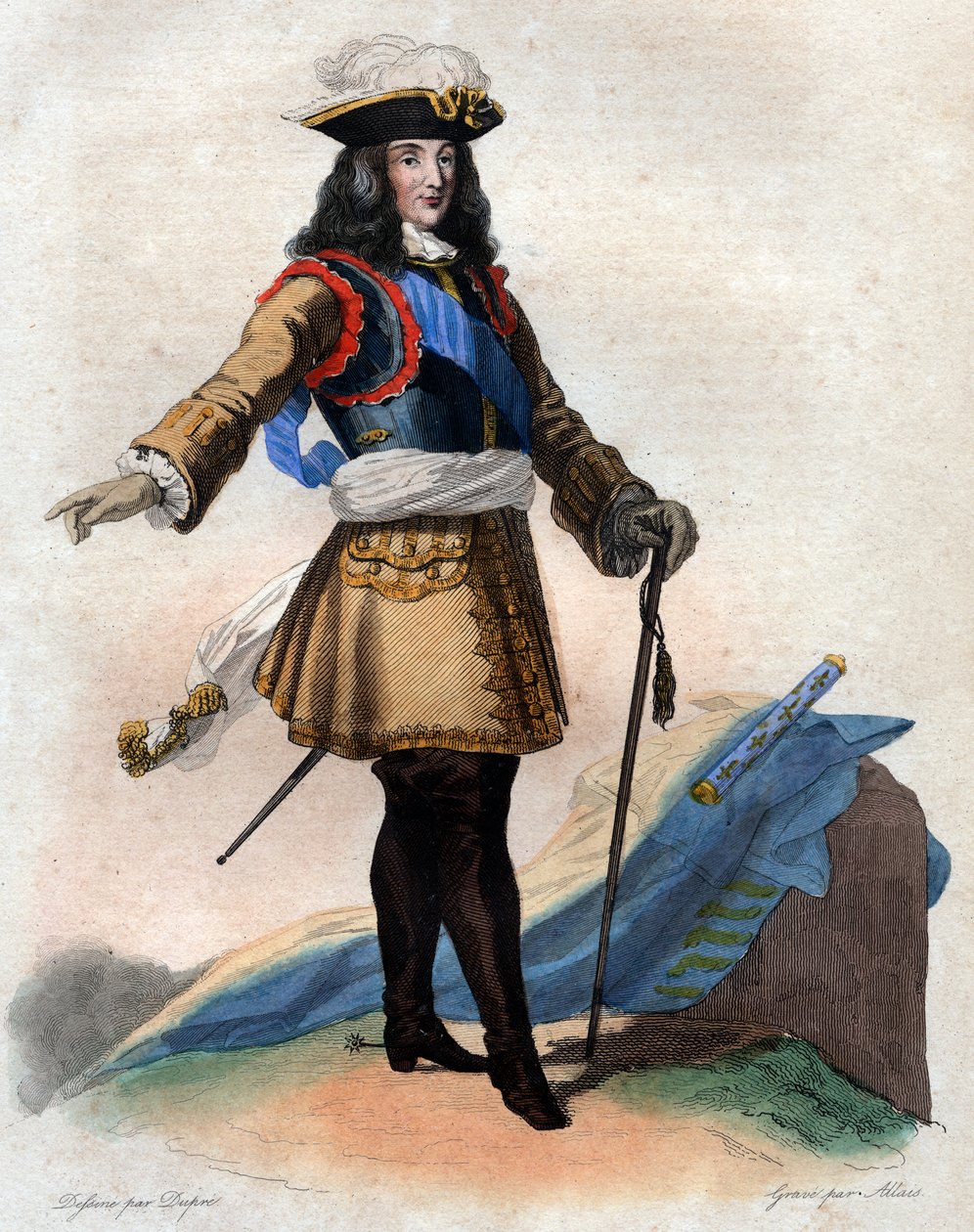 Porträt von François Henri de Montmorency Bouteville, genannt Marschall von Luxemburg, (1628-1695), französischer General, Marschall von Frankreich von French School