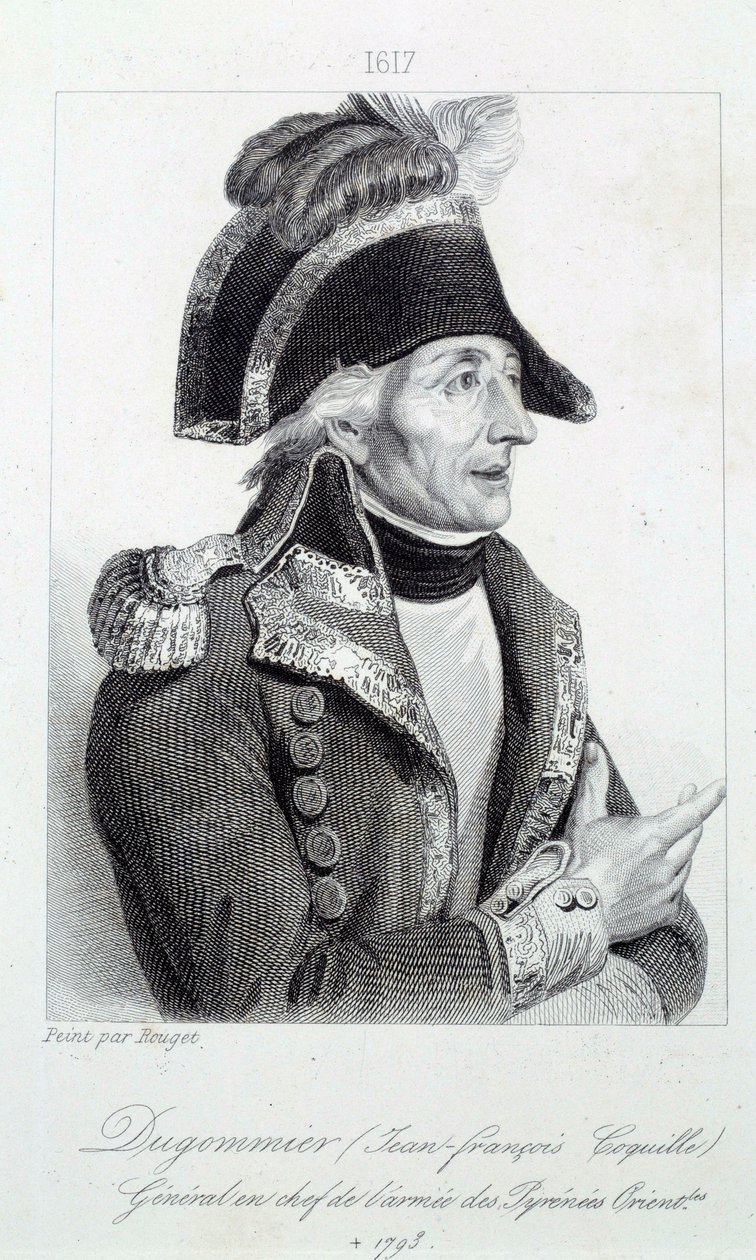Porträt von General Dugommier, Kommandant der Nationalgarde von Martinique 1790 von French School