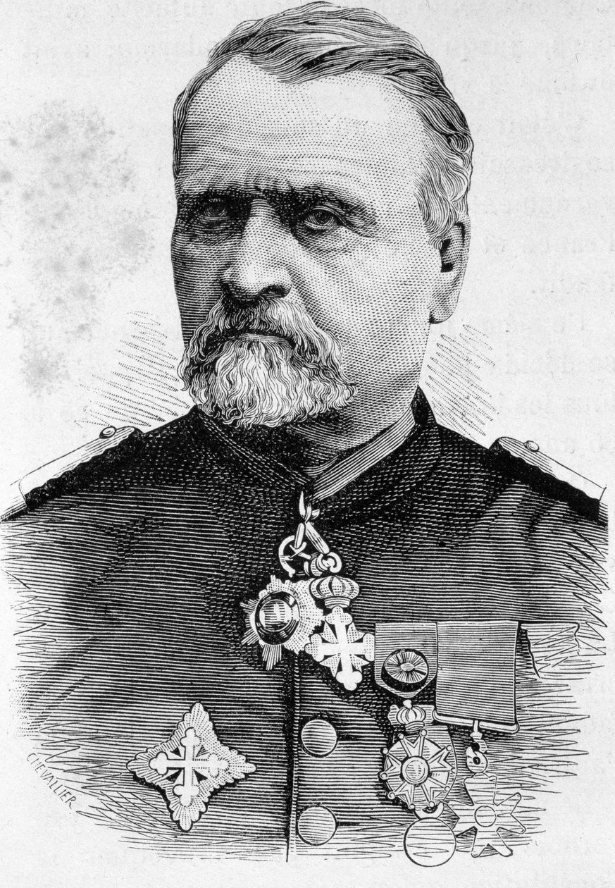 Porträt von General Emmanuel - Félix de Wimpffen von French School