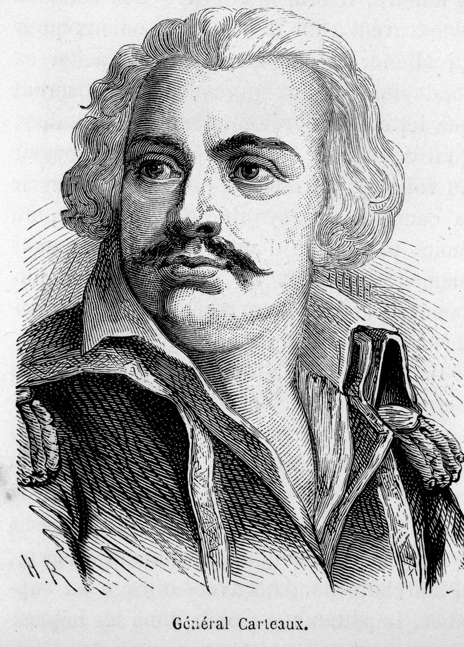 Porträt von General Jean Francois Carteaux (1751-1813) - in „Die Geschichte Frankreichs“ von Henri Martin von French School