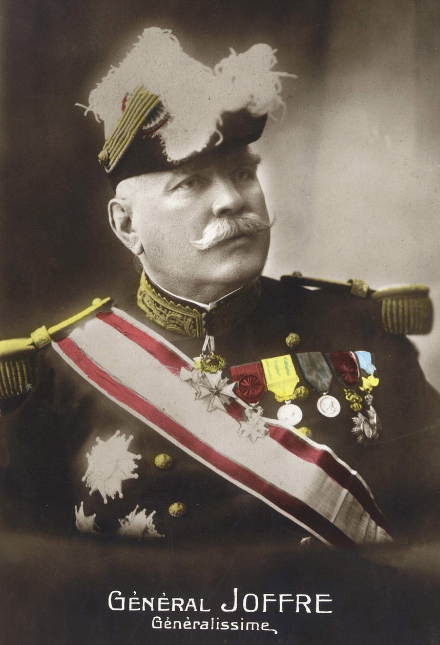 Porträt von General Joseph Joffre (1852 - 1931) von French School