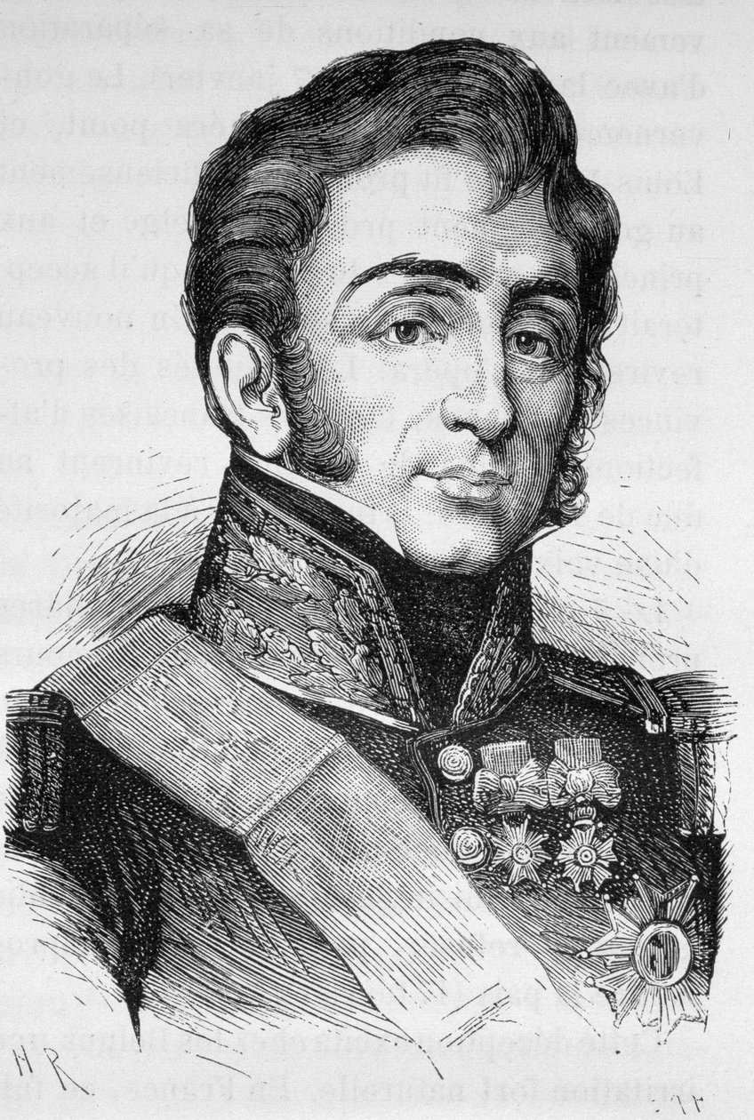 Porträt von General Lamarque (1770 - 1832) in „L