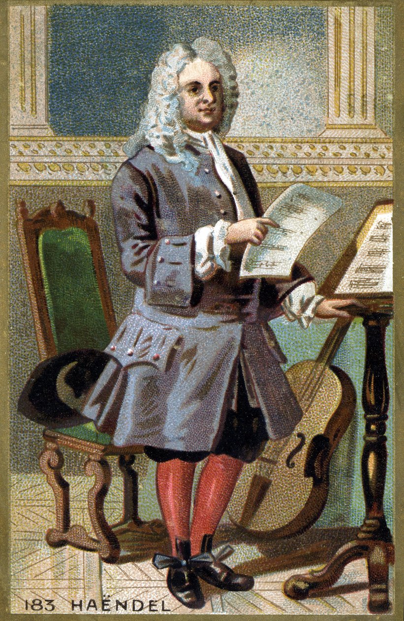 Porträt von Georg Friedrich Händel von French School