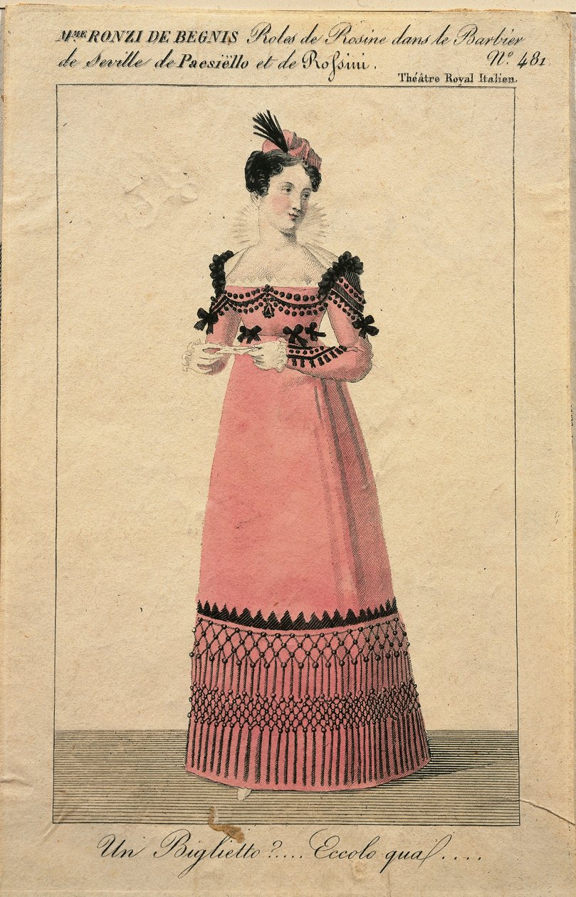 Porträt von Giuseppina Ronzi de Begnis in der Rolle der Rosina in 