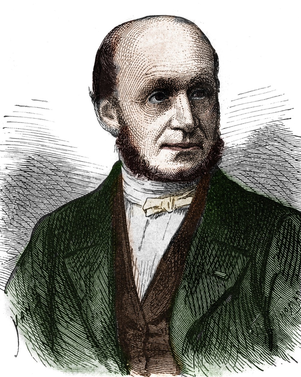 Porträt von Guillaume Benjamin Duchenne de Boulogne (1806 - 1875), französischer Arzt - in „Album de la Science; illustrious scholars; Grandes discoveries“ 1896 von French School