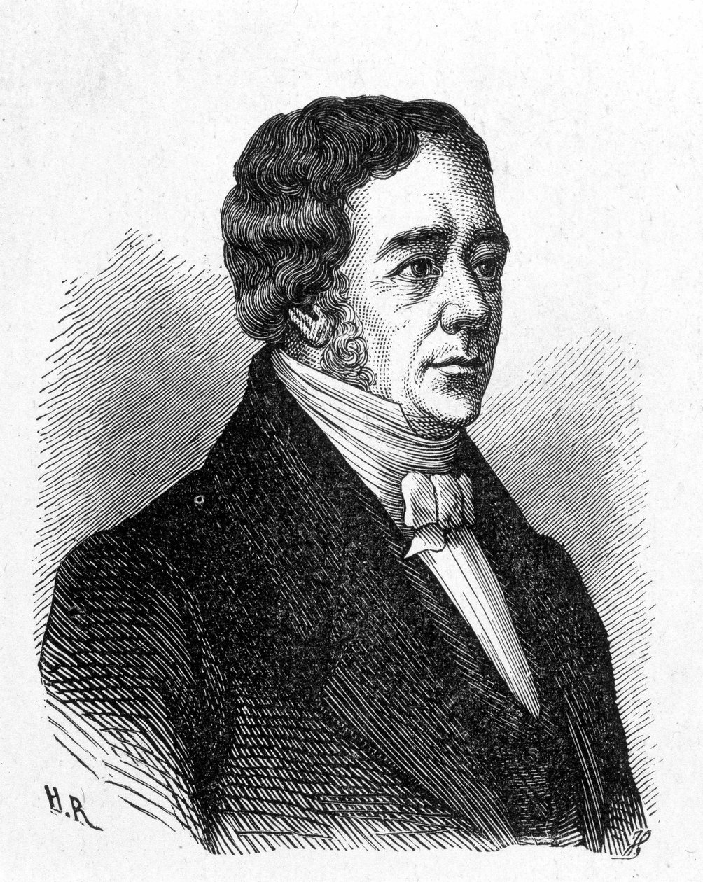 Porträt von Hans Christian Ørsted (Oersted oder Orsted) von French School