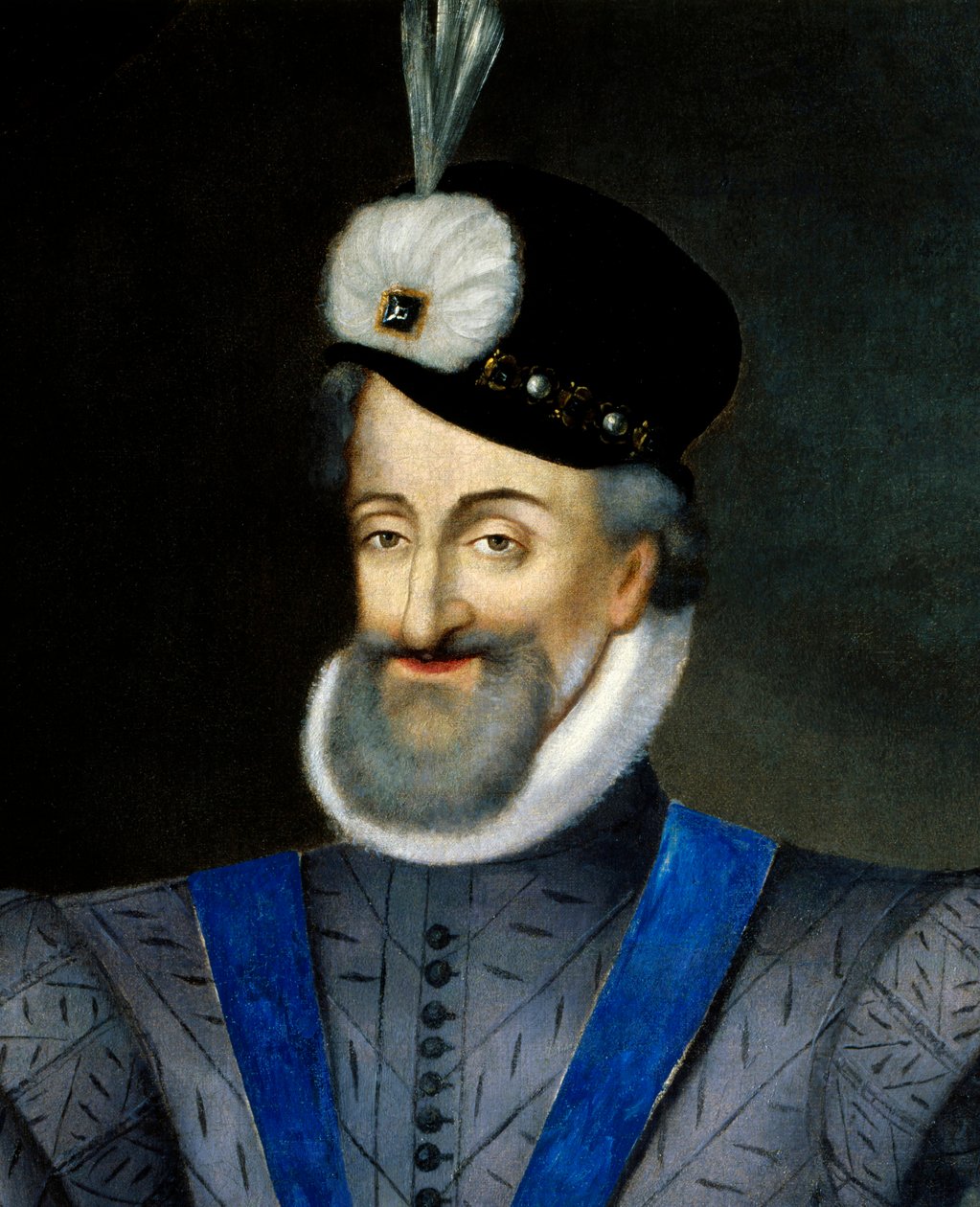Porträt von Heinrich IV., König von Frankreich (Detail) von French School