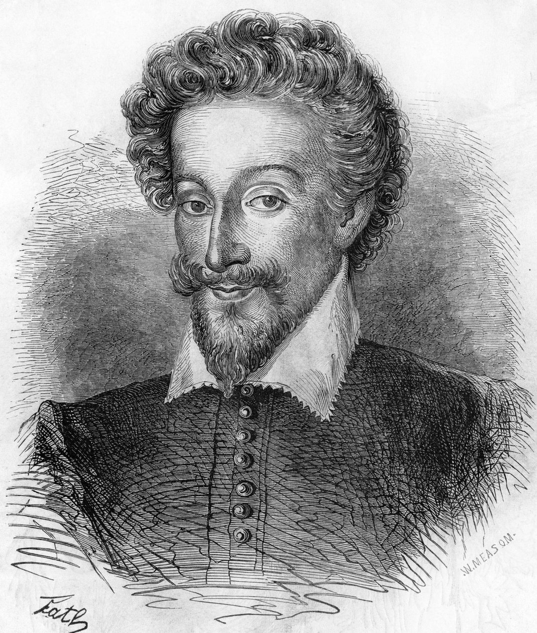 Porträt von Heinrich IV. (1553-1610), König von Frankreich. In „Histoire Populaire de la France“, ca. 1885. Gravur von French School