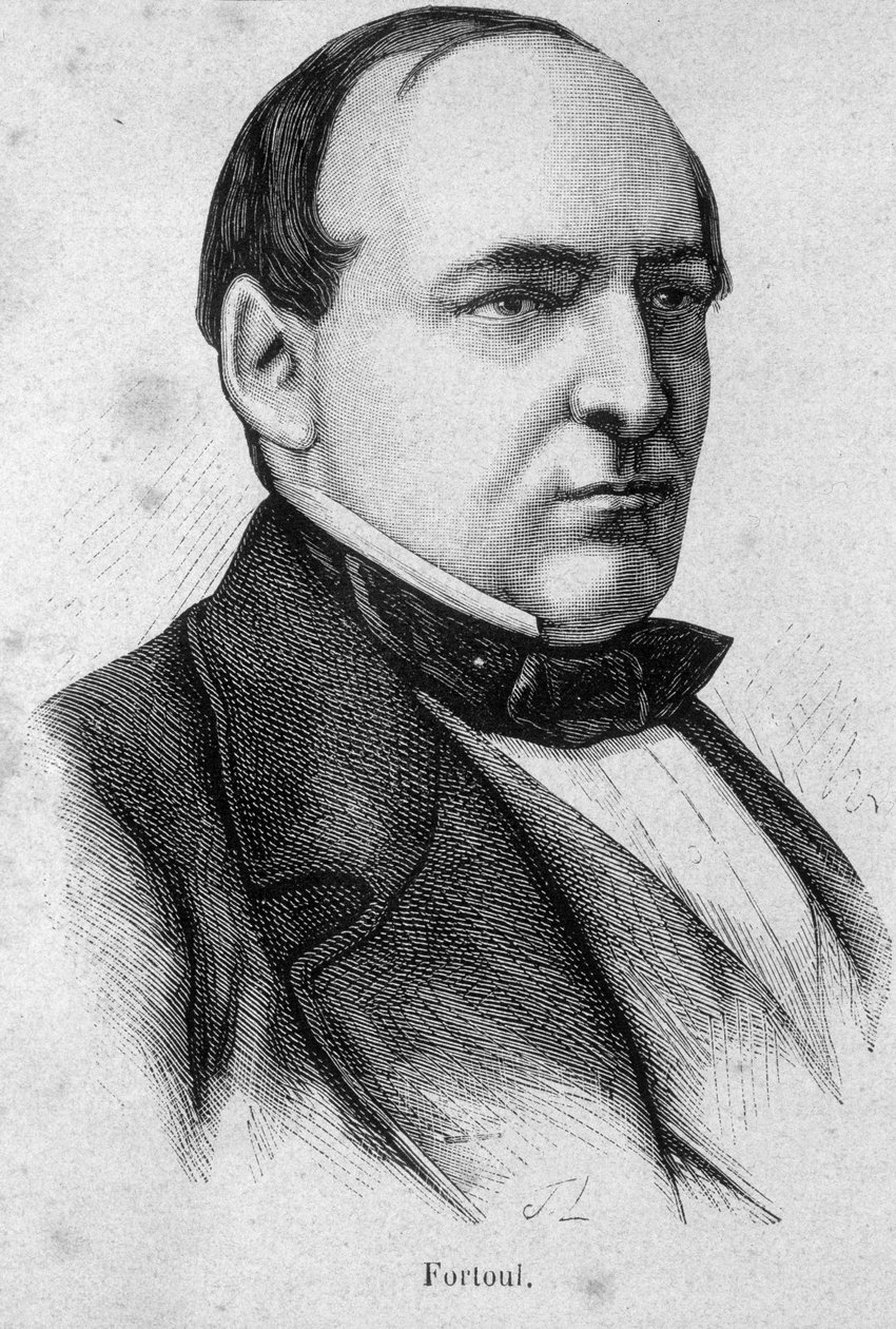 Porträt von Hippolyte Fortoul, französischer Schriftsteller und Minister (1811-1856) - in „L