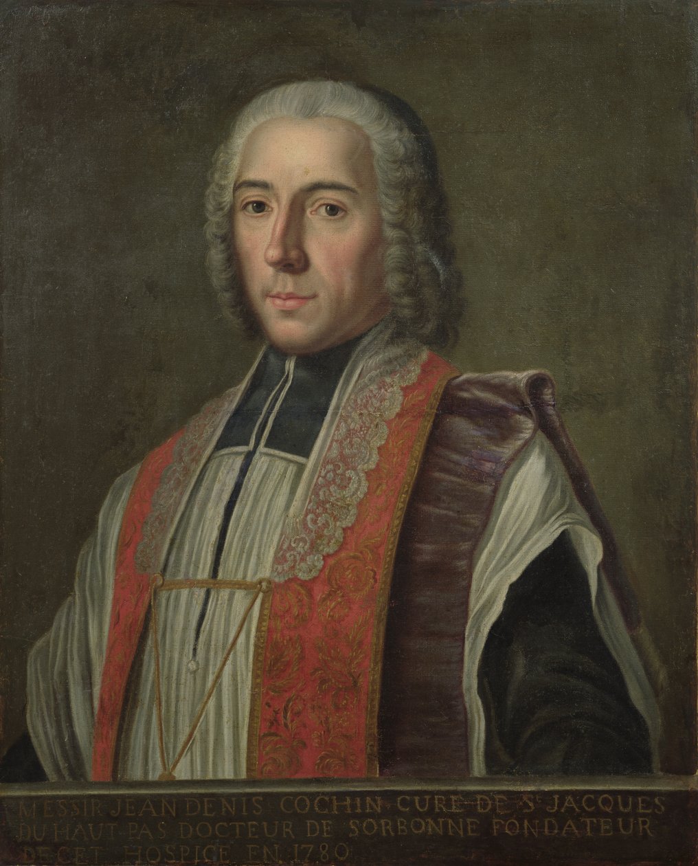 Porträt von Jacques Denis Cochin (1726-83), Gründer des Hôpital Saint-Jacques von French School