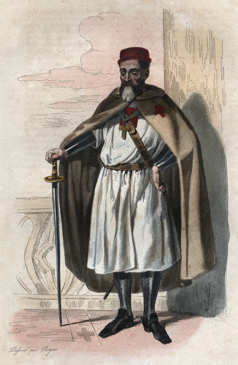 Porträt von Jacques de Molay (Molai) (1243-1314), Großmeister der Tempelritter von French School