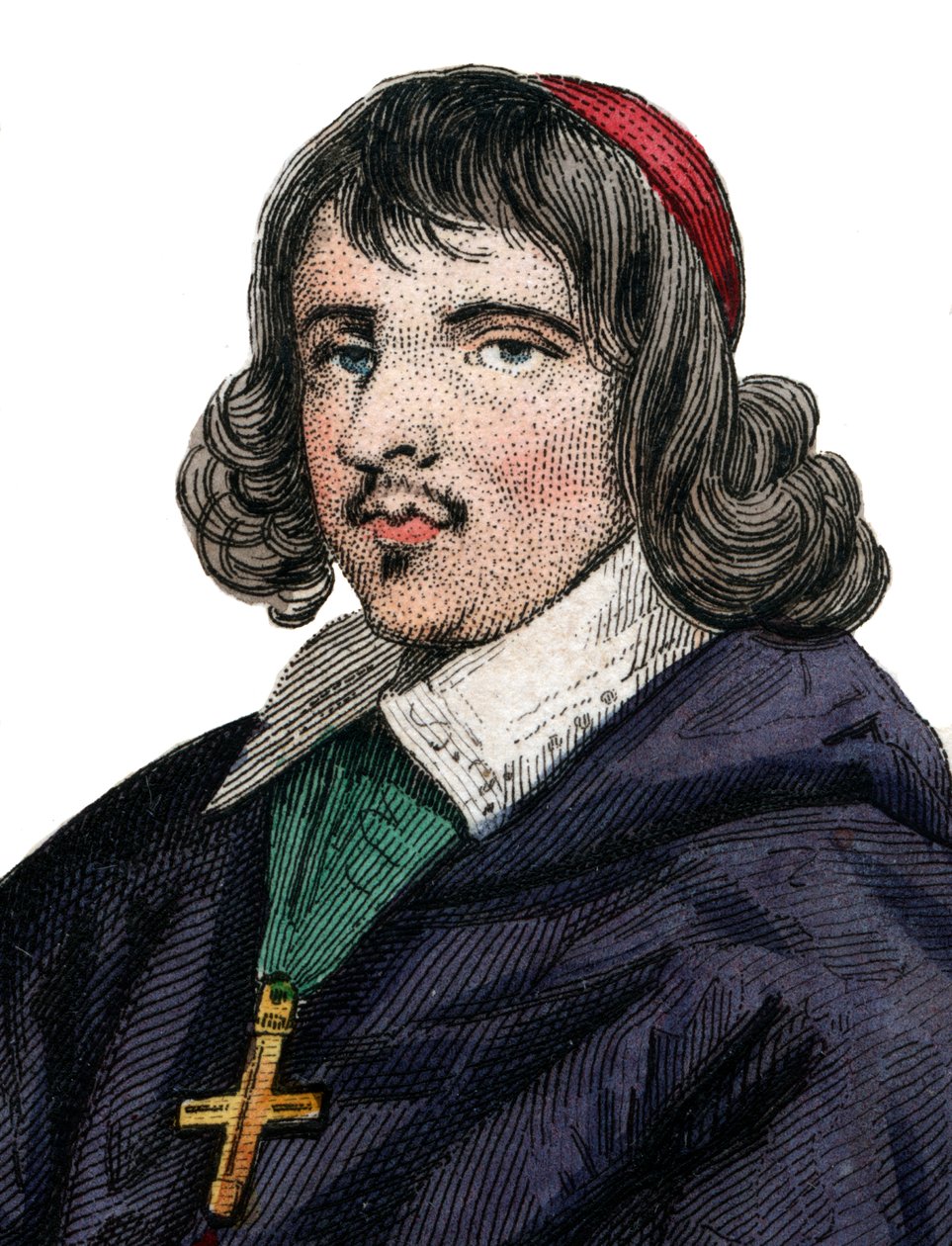 Porträt von Jean François Paul de Gondi (Gondy) (1614-1679), Kardinal de Retz, französischer Koadjutorbischof von French School