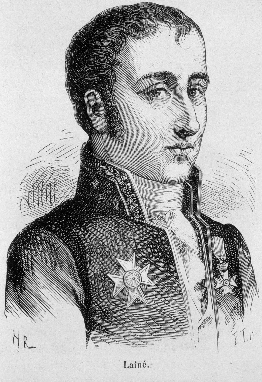 Porträt von Joseph, Vicomte Lainé (1767-1835), französischer Politiker - in „L