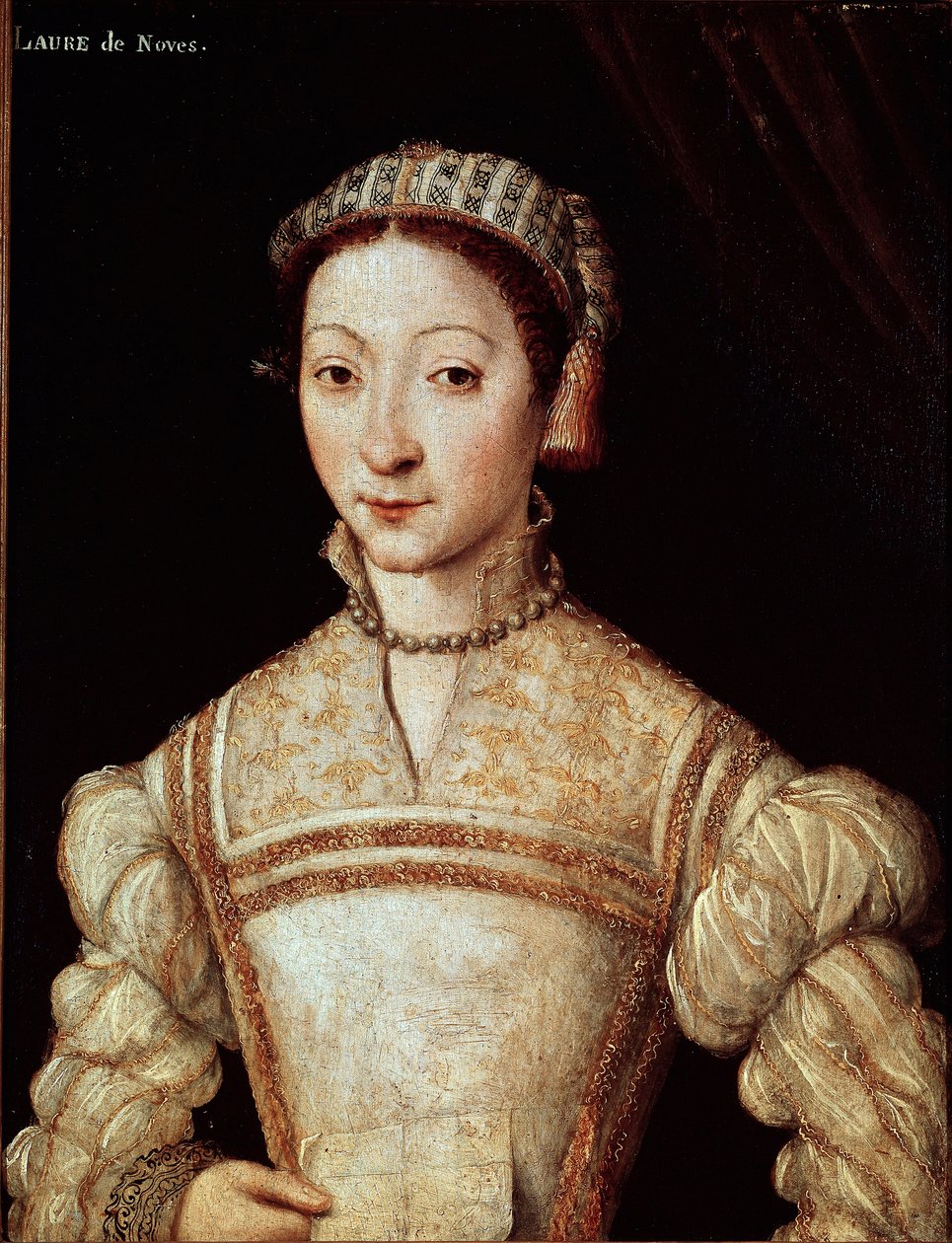 Porträt von Laure (Laura) de Noves (1308-1348), geliebte Frau von Francesco Petrarca von French School