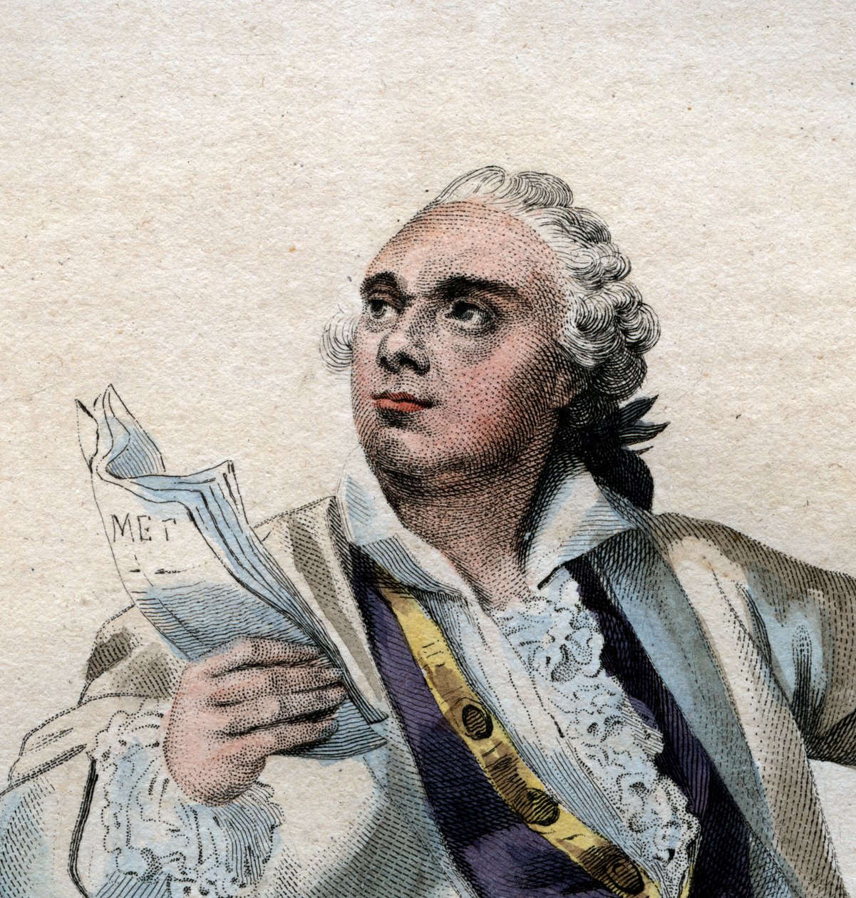 Porträt von Lekain (1729-1778), französischer Schauspieler von French School