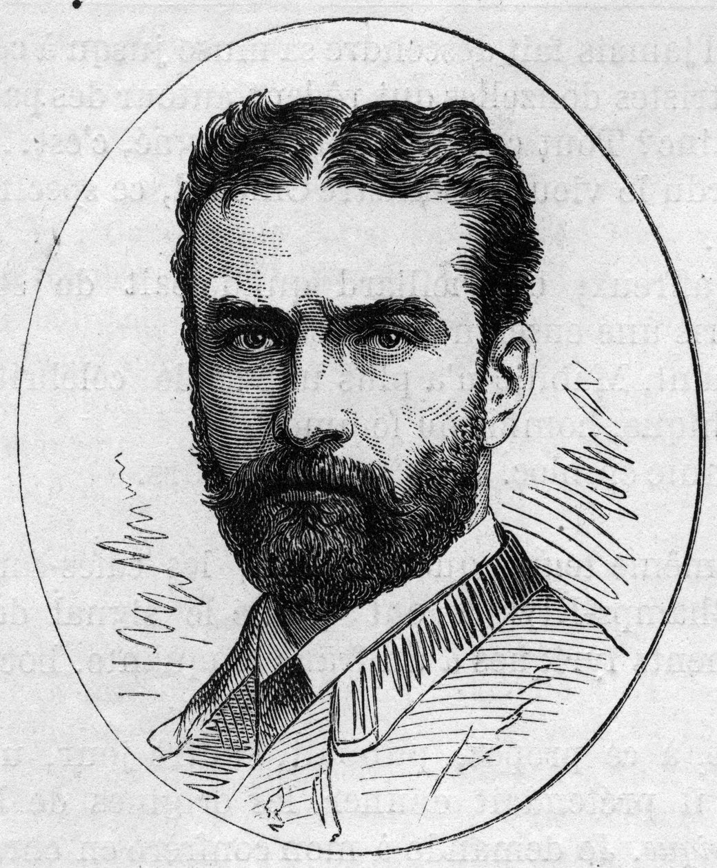 Porträt von Leon Bonnat (1833-1822), französischer Maler. Gravur in „Le Monde Illustré“ Nr. 890 vom 2. Mai 1874. von French School