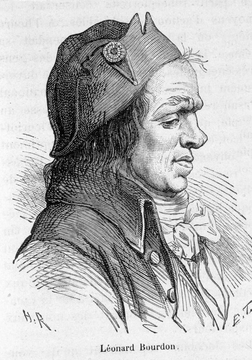 Porträt von Leonard Bourdon (1754-1807), französischer Politiker - in „L