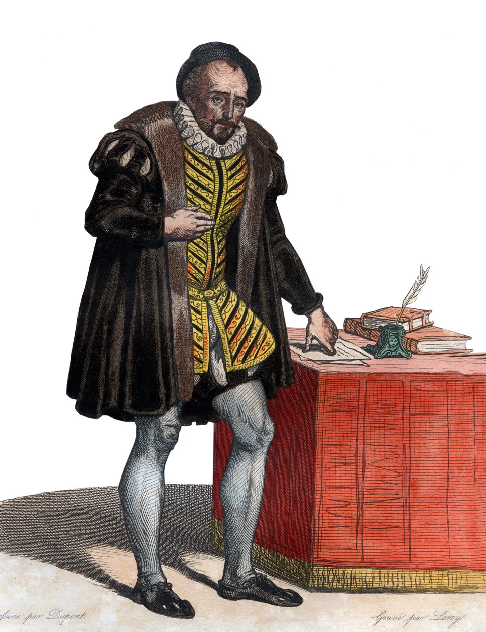 Porträt von Lord Michel Eyquem de Montaigne (1533-1592), französischer Schriftsteller von French School