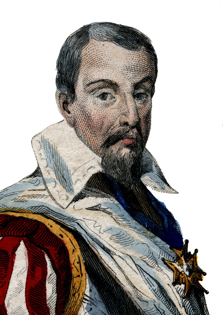 Porträt von Louis Des Balbes de Berton de Crillon (1543-1615), französischer Soldat, genannt der Mann ohne Furcht von French School