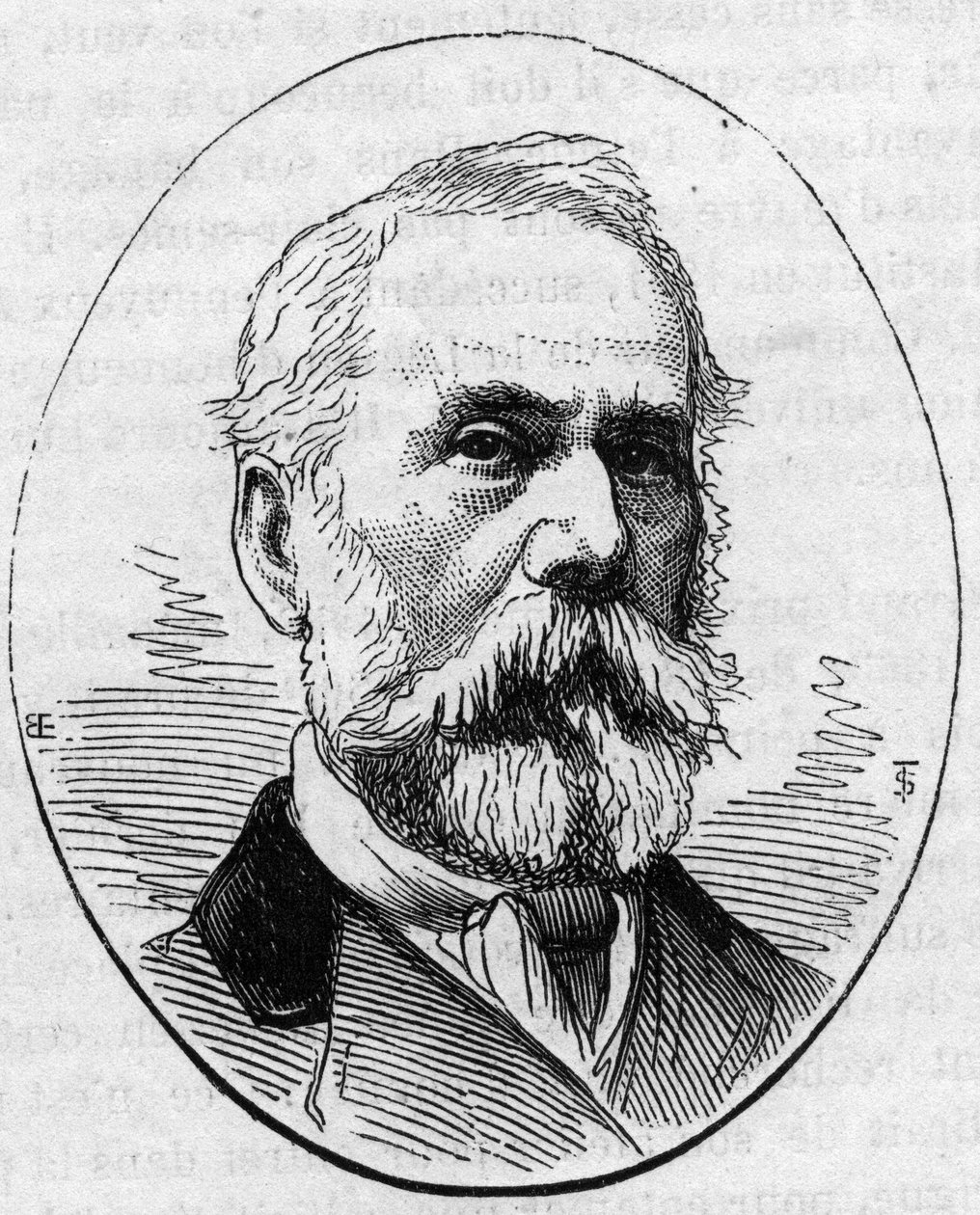 Porträt von Louis Francois, französischer Graveur. Gravur in „Le Monde Illustré“ Nr. 890 vom 2. Mai 1874 von French School